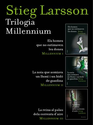 cover image of Trilogia Millennium (pack) (Català)